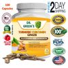 Turmeric curcumin 95% highest potency with black pepper for fast absorption 2600