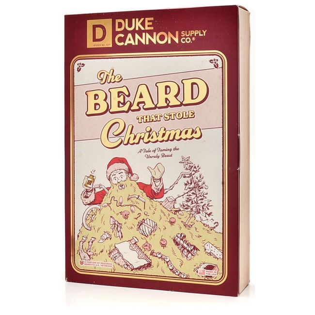 Duke Cannon Supply  The Beard That Stole Christmas 3pc Gift Set Beard Wash Oil