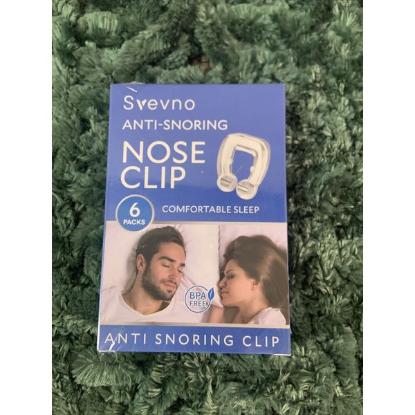 6 Pack Stop Snoring Nose Clips  With Case Anti Snore Sleep Aid Apnea Device .NIP