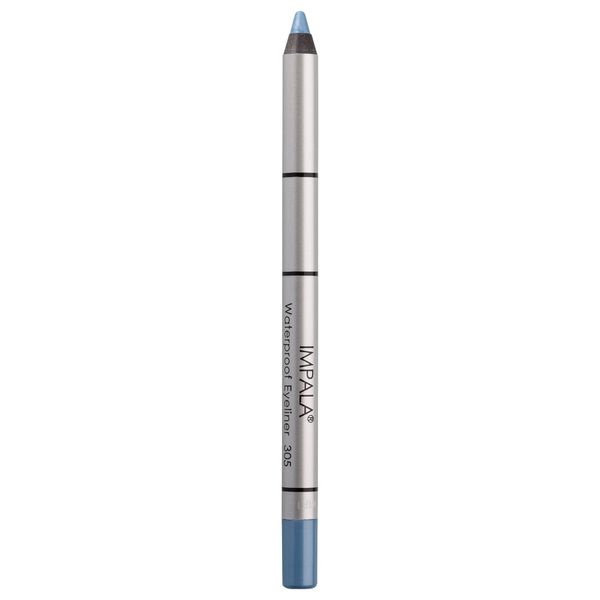 IMPALA | Creamy Waterproof Light Blue Eyeliner Pencil 305 | Defined Contour or Smokey Effect | Dense and Creamy Texture, Easy to Apply | Bright, Long-Lasting, and Water-Resistant Color