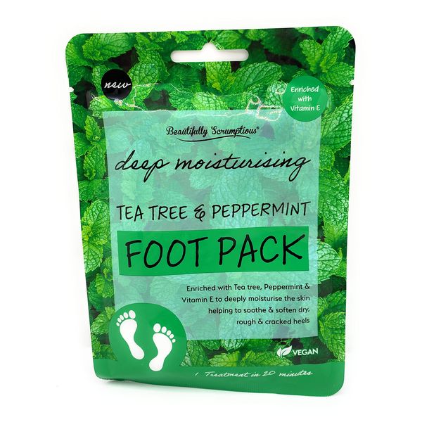 Deep Moisturising Tea Tree & Peppermint Foot Pack Removed Dead and Dry Skin