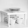 GEEZY Stackable Insert Square Shelf - Kitchen Pantry Cabinet Counter Storage Organiser Rack Stand
