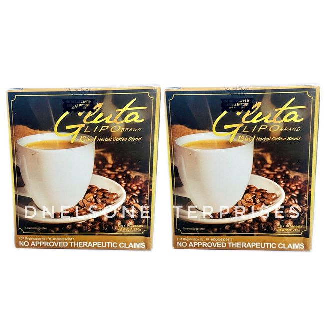 20 Sachets GlutaLipo Coffee 13-in-1 Detox