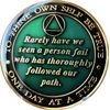 2 Year Founders Red Tri-Plate AA Medallion Bill & Bob Chip II