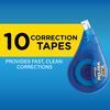 BIC Wite-Out Brand EZ Correct Correction Tape, White, 10-Count
