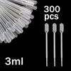 1mL Graduation, 3mL Total Capacity including Bulb, Eye Dropper Pipettes 300pcs