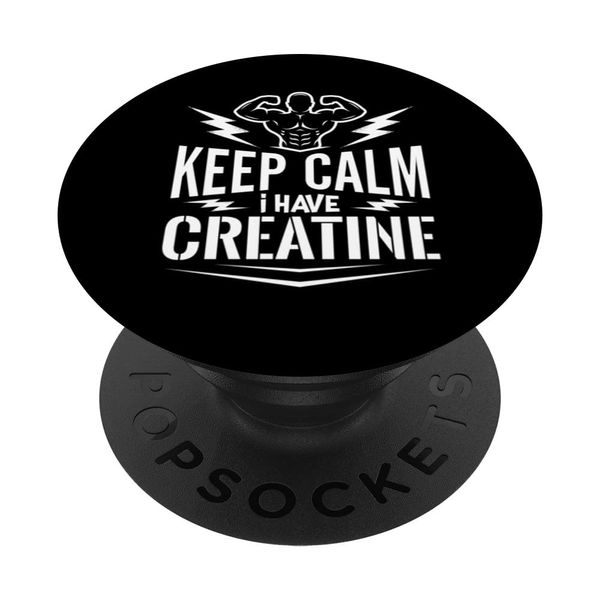 Creatine Monohydrate Powder Bodybuilding Supplements PopSockets with Replaceable PopGrip