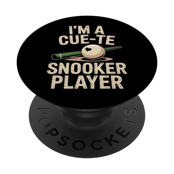 I'm a Cue-te Snooker Player Snooker PopSockets Adhesive PopGrip