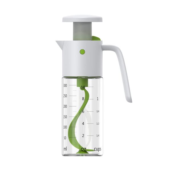 Vucchini Salad Dressing Mixer, 300ml Bird-like Sauce Shaker, Adjustable Flowing Rate, Non-slip Handle, Storage Bottle Suitable for Oil, Vinegar, Lemonade, Kitchen Restaurant, Pizza Cooking