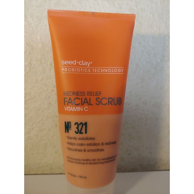 Seed+Clay Probiotics Technology Redness Relief Facial Scrub #321 5.1 fl.oz.