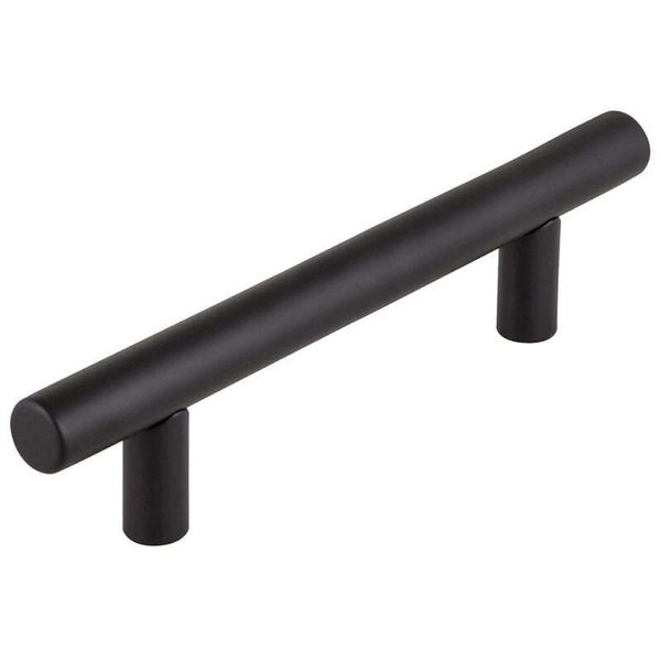 Design House Steel Solid Cabinet Pull 3-3/4-in (96 mm) in Matte Black 10-Pack