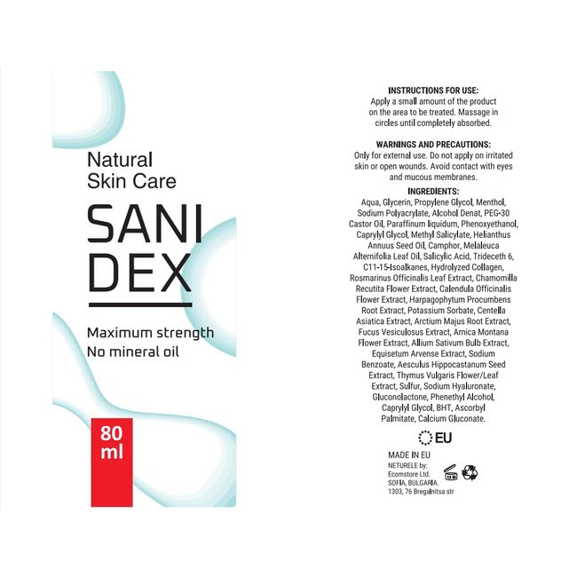 Sanidex (80 ml) frei von Soriasien!