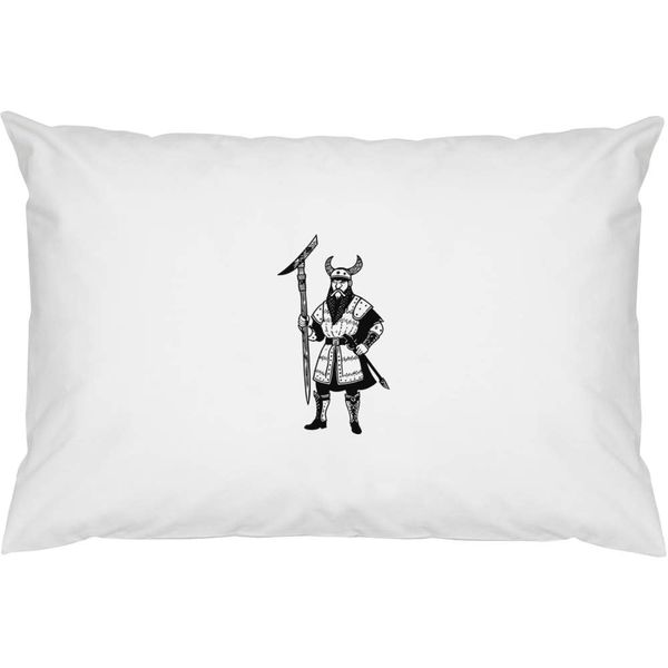 2 x 'Viking Warrior With Battle Axe' Cotton Pillow Cases (PW00032648)