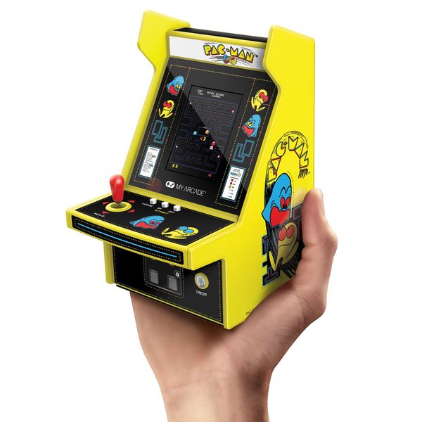 My Arcade Pac-Man Micro Player Pro: 6.75" Handheld Retro Mini Arcade, Arcade Classics Video Game Collectible