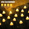 Mushroom Solar Lights Outdoor Waterproof LED Solar String Lights Garden Decor 
