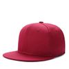 Boolavard Infants to Toddlers Plain Textured Snapback Cap with Flat Peak, wine red