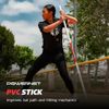 Combo Pvc/Click Stick Softball & Baseball Swing Trainer, Interchangeable Basebal