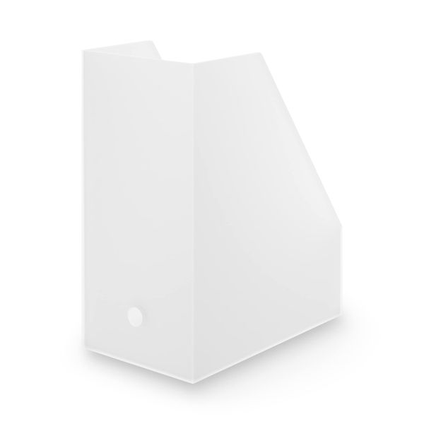 MUJI 38907633 Polypropylene Stand File Box, Wide, For A4, Approx. Width 5.9 x Depth 10.9 x Height 12.5 inches (15 x 27.6 x 31.8 cm)