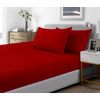 Sapphire Collection 300 Thread Count 100% Egyptian Cotton Fitted Sheets (Double, Red)