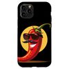 iPhone 11 Pro Funny smiling Chili with Mustache Beard for Peppers Lovers Case