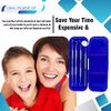 TRISBRO Dental Care Set Dentist Tools Kit, Professional Calculus and Plaque Remover Set, Dental Hygiene Kit, Teeth Plaque Remover Tool Metal Tooth Pick and Dental Mirror(Blue)