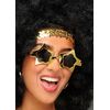 Womens 70s Gold Sequin Disco Headband