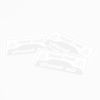 White (White) – Set of 3 from the inside Stick Type Car Security Sticker Don't Touch Rectangular Car Security Dummy Waterproof