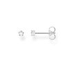 Thomas Sabo Women Single Stud Earring White Stone 925 Sterling Silver