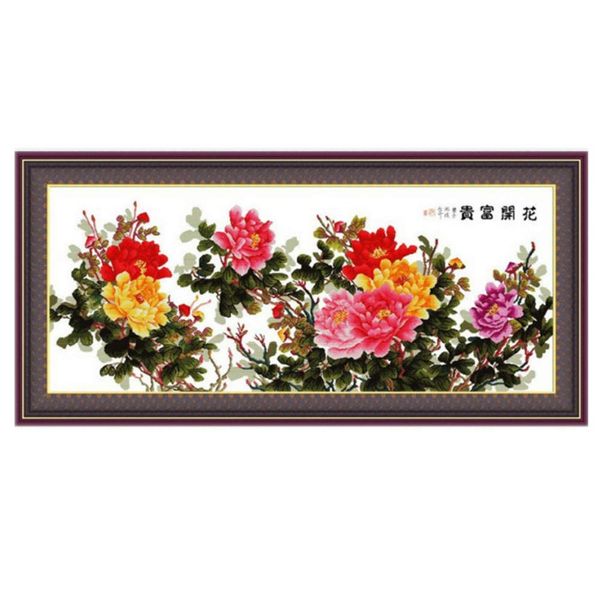 Cross stitch, flower, Chinese style, P0141