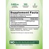 Nature's Truth Bilberry Fruit Extract Capsules | 2400mg | 100 Count | Non-GMO & Gluten Free Supplement