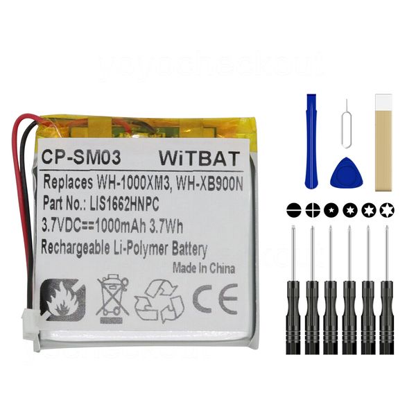 Replacement LIS1662HNPC Battery For Sony Bluetooth Wireless Headset WH-1000XM4