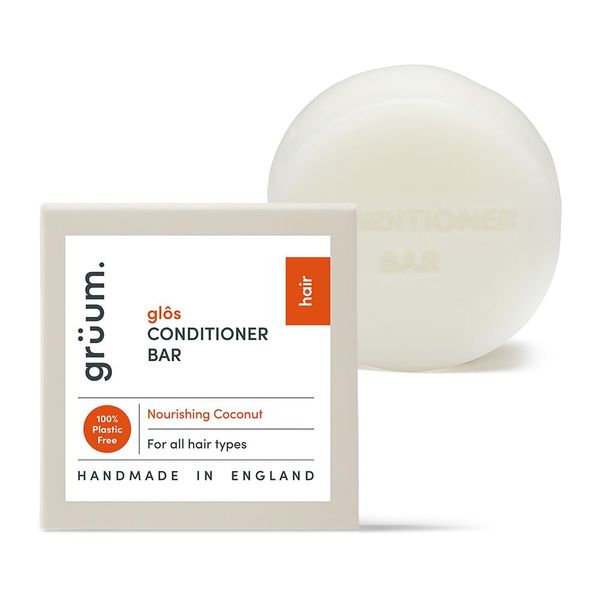 grüum Nourishing Hair Conditioner Bar 50g - SLES, EDTA & Paraben Free Conditioner Bar for Hair Lasts up to 60 Washes - Plant-Based Vegan Solid Conditioners Bars for Hairs