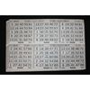 BINGO PAPER Cards Sheets 6 on 1 Gray Border Horizontal - 50 sheets