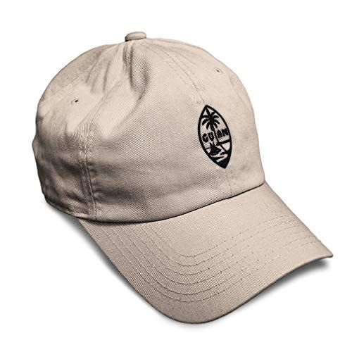 Speedy Pros Soft Baseball Cap Seal of Guam Embroidery Flags Country Flag Twill Cotton Seal Dad Hats for Men & Women Stone Design Only