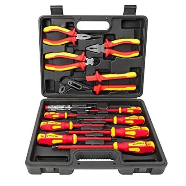 BILITOOLS Insulated Screwdriver & 12-piece Insulated Screwdriver & Pliers Set