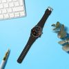 kwmobile Strap Compatible with Ticwatch Pro Smartwatch Strap - Replacement Silicone Watch Band - Black