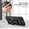 Eaglecell - for Boost Mobile Celero5G 2024, Celero 5G (3rd Version) - Shockproof Protective Phone Case w/Ring Stand - RS7 Black
