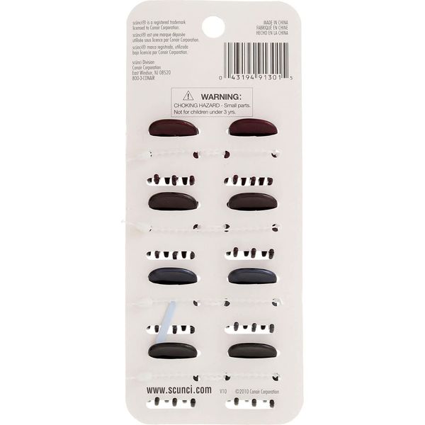 Scunci 3 Prong Jaw Clip -- 3 per case.