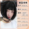 Bob Wig, Short, Black, Straight, Full Wig, Cross-Dressing, Bangs, Women's, Natural, Heat Resistant, Wig, Harajuku, Lolita, Wig, Girls, Everyday Use, Wig Net Included, Black