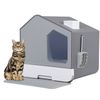 Extra Large Enclosed Cat Litter Box Pets Stain Resistant Anti-Splashing Odorless