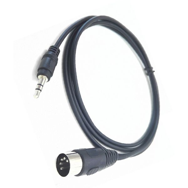 zdyCGTime 5 ft 5-Pin DIN Stecker zu 3,5 mm (1/8in) Stereo Stecker Professionelles Audio-Kabel für Bang & Olufsen, Naim, Quad... Stereo Systeme (bo-106 N)