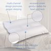 Core Products Cervitrac Cervical Pillow, Multi-Channel Recessed Center, Fiber Filled, Gentle Support, White