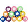 Juvale 12 Rolls Self Adhesive Stretch Bandage Wrap 2 Inch x 6 Yards, Adherent Cohesive Vet Tape for First Aid, Wrist and Ankle Swelling, Animals, Pets, Sports (6 Colors)