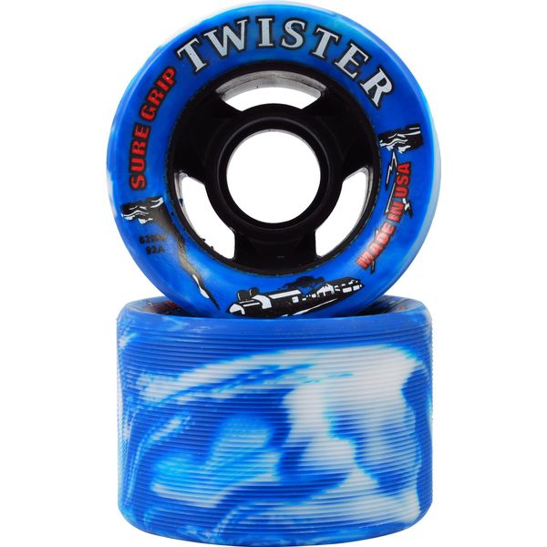 Sure-Grip Twister Wheels - white/blue