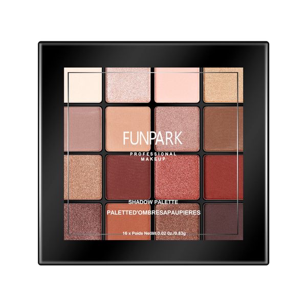 blingseaya Professional Eyeshadow Palette, 16 Colors, Daily Makeup Palette, Du Aluse, Waterproof, Sweatproof, High Color, Lasting Eyeshadow, #01, Retro Brown