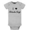 Florida Keys Baby Onesie (0-3M, Gray)