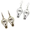 bluebubble Bright Spark Silver Light Bulb Necklace on Gift Card