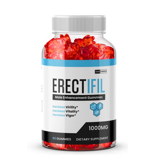 ( 1 BOTTLE) Erectifil Gummies - Male Virility with Maximum Strength - 60 Gummies