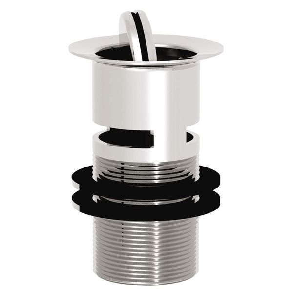 Bristan W BASIN12 C Round Fliptop Basin Waste Slotted C, Chrome