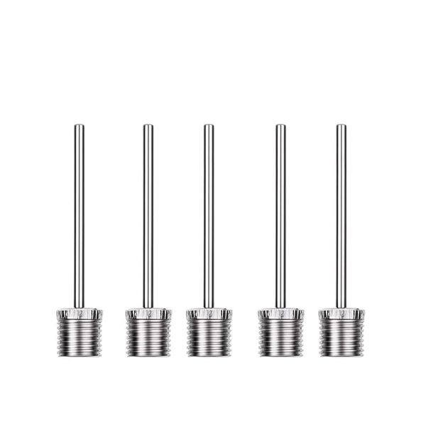 5 Pcs Stainless Steel Air Needle Replacement Ball Needle Inflator Ball Pump Needle Multifunctional Portable Size Ball Pump Needle for Basketball Soccer Volleyball Rugby (style1)